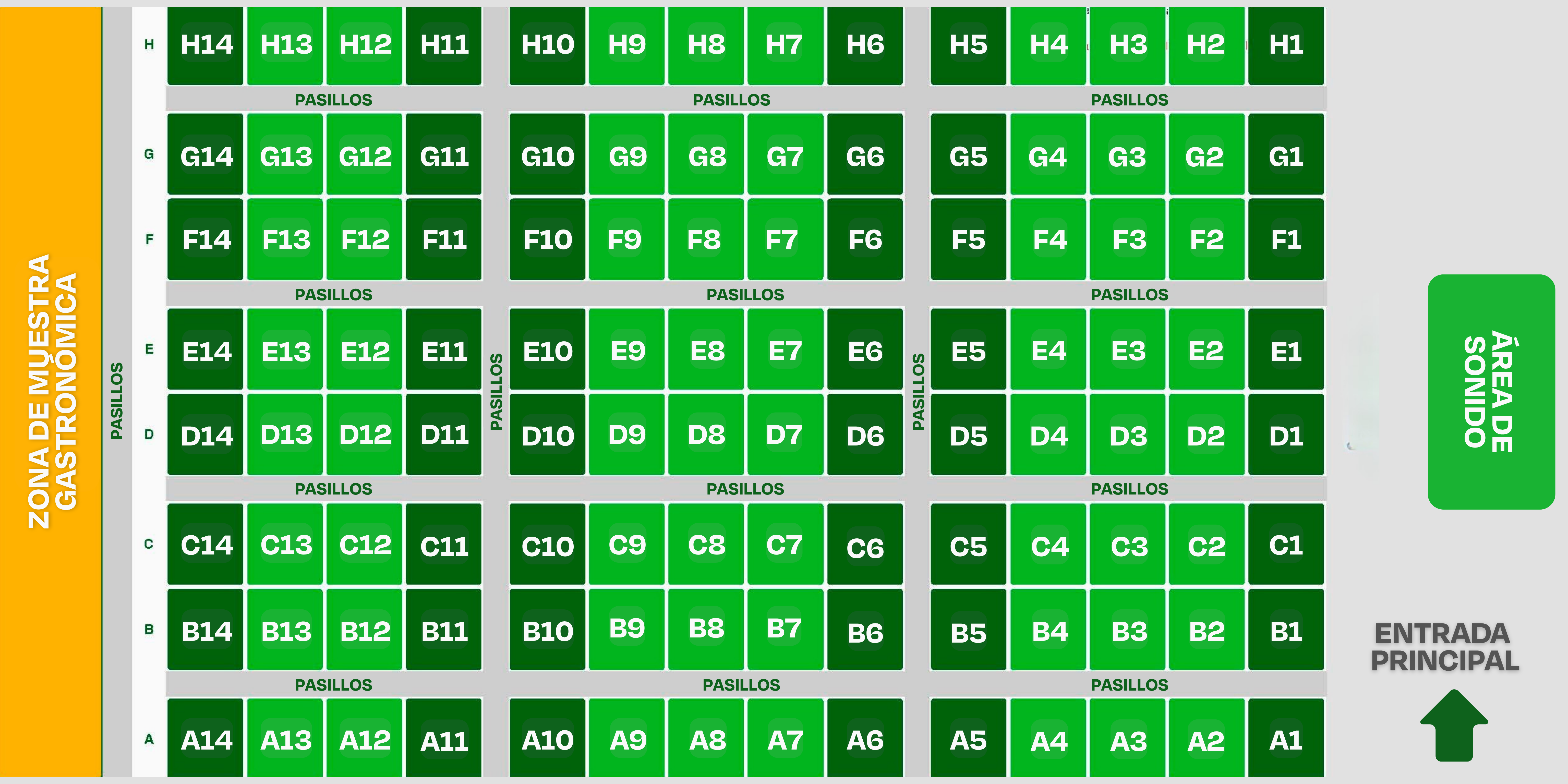 Mapa de stands Feria Empresarial COAL